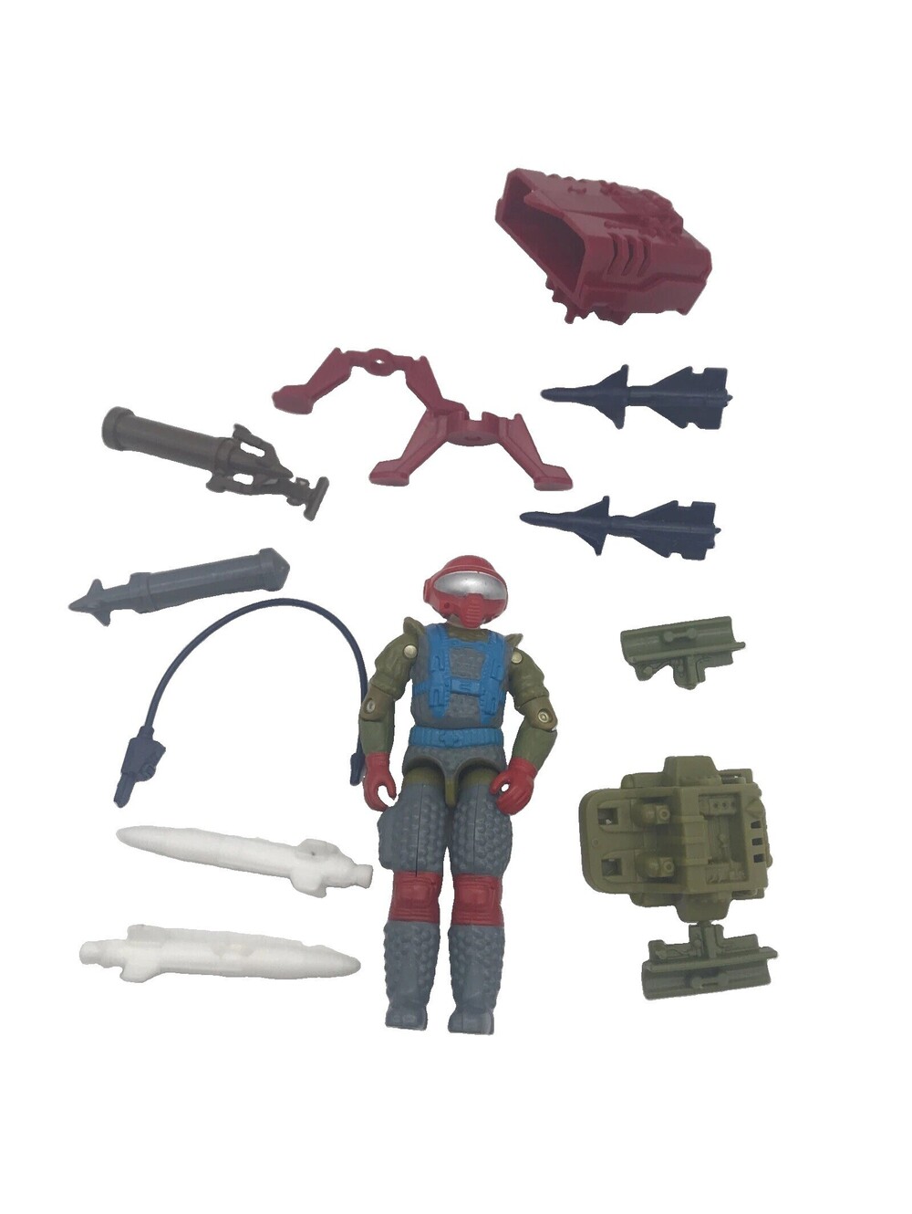 G. I. Joe Fast Draw 1987 With Some Accessories Backpack Turret Missiles